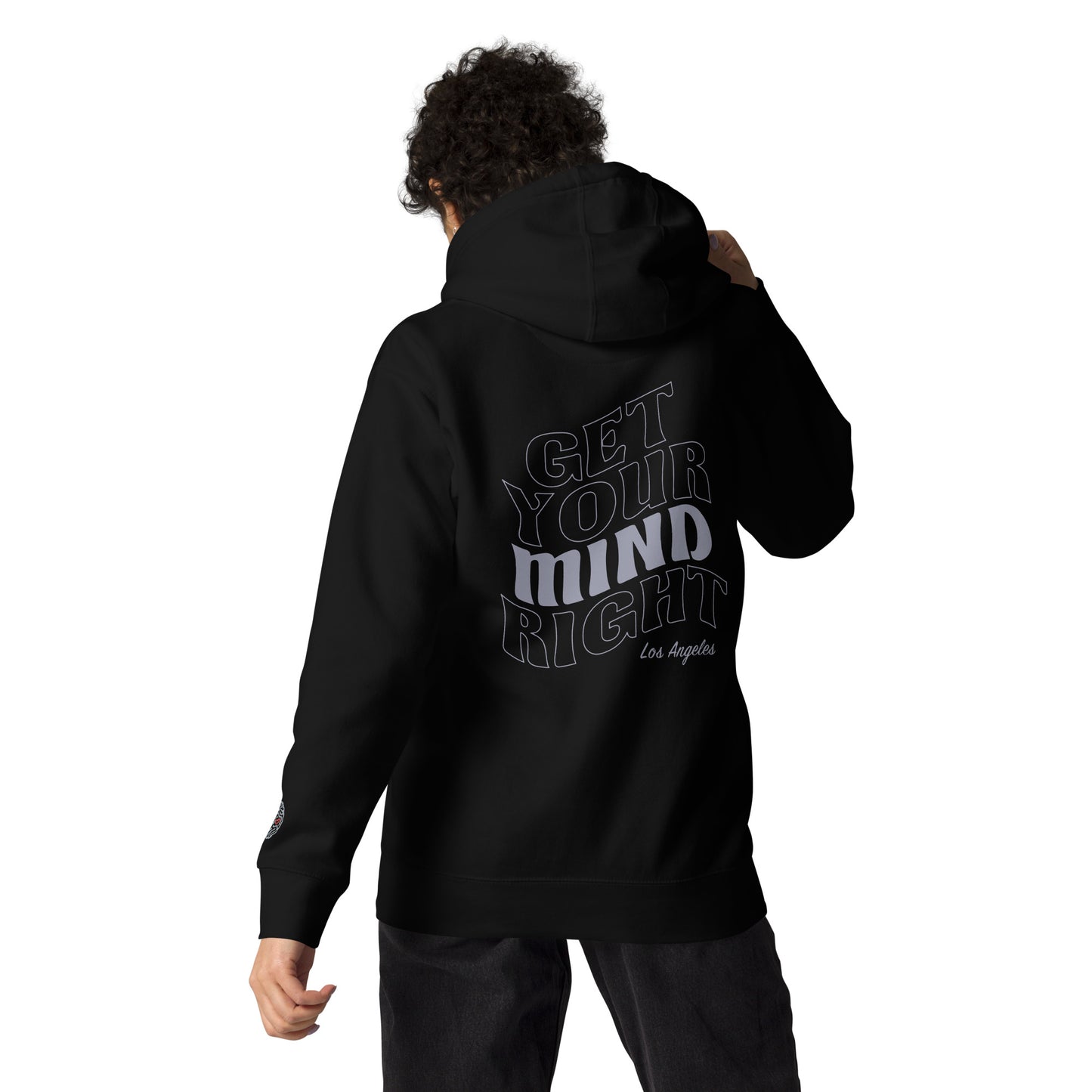 Get Your Mind Right - Premium Wave Hoodie - Black Unisex