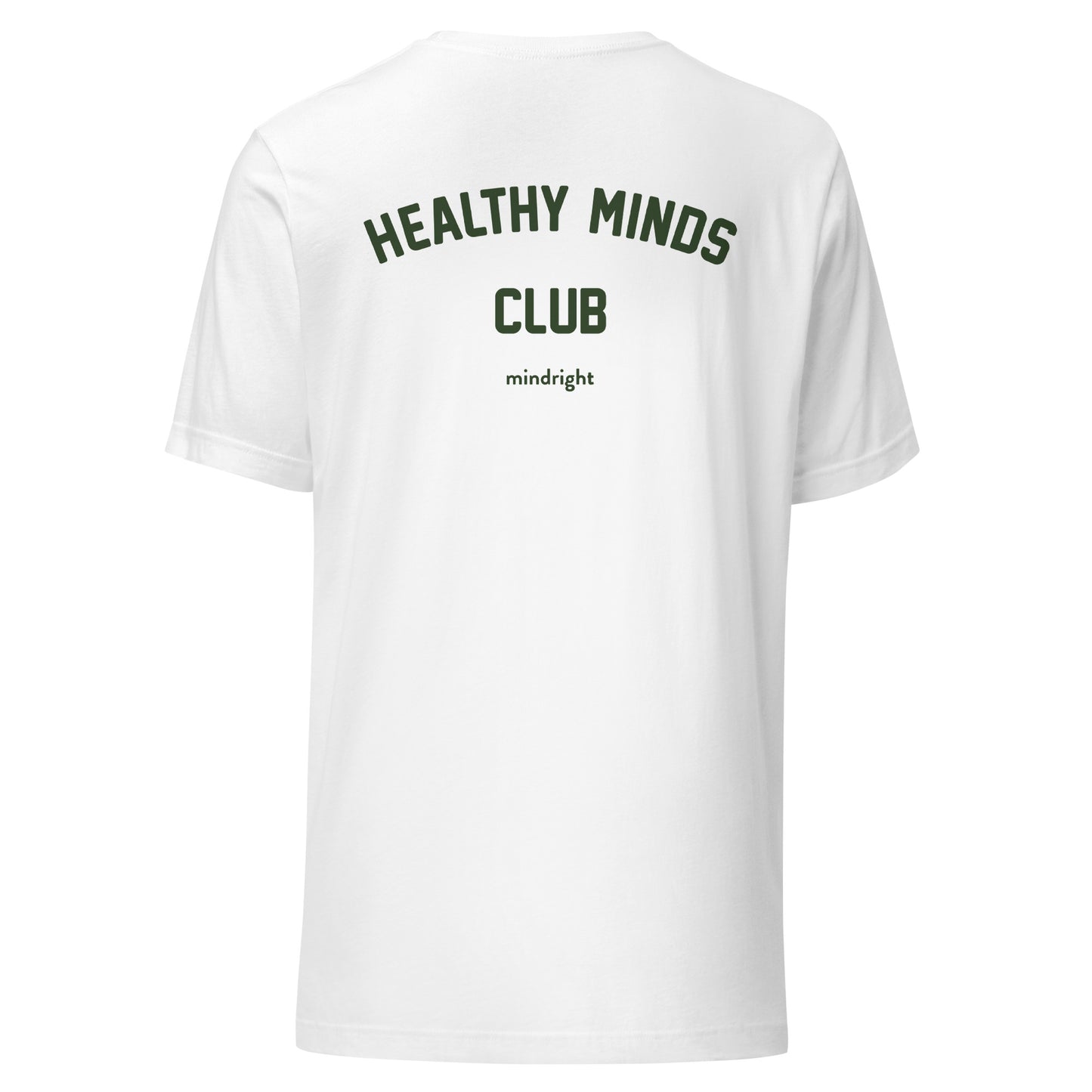 Healthy Minds Club Member Tee - White Unisex