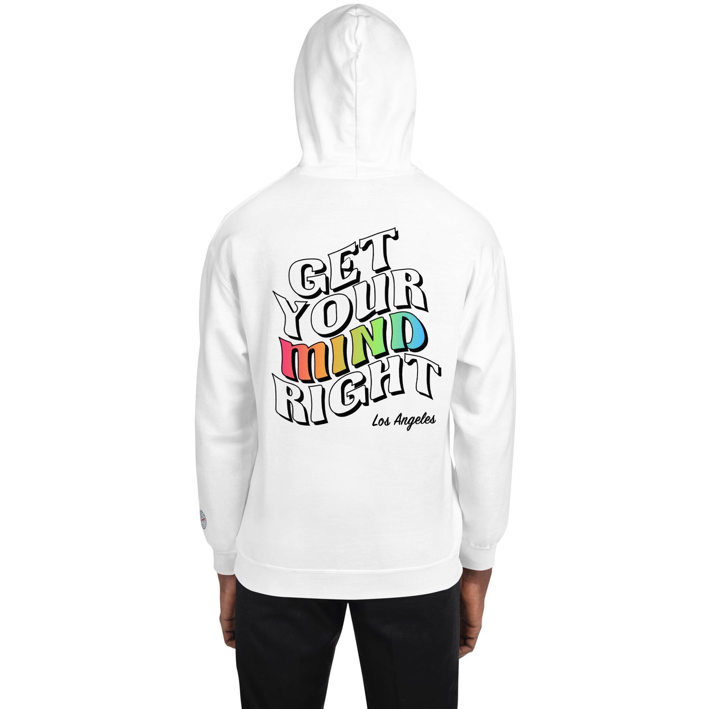 Get Your Mindright Wave Hoodie - White Unisex