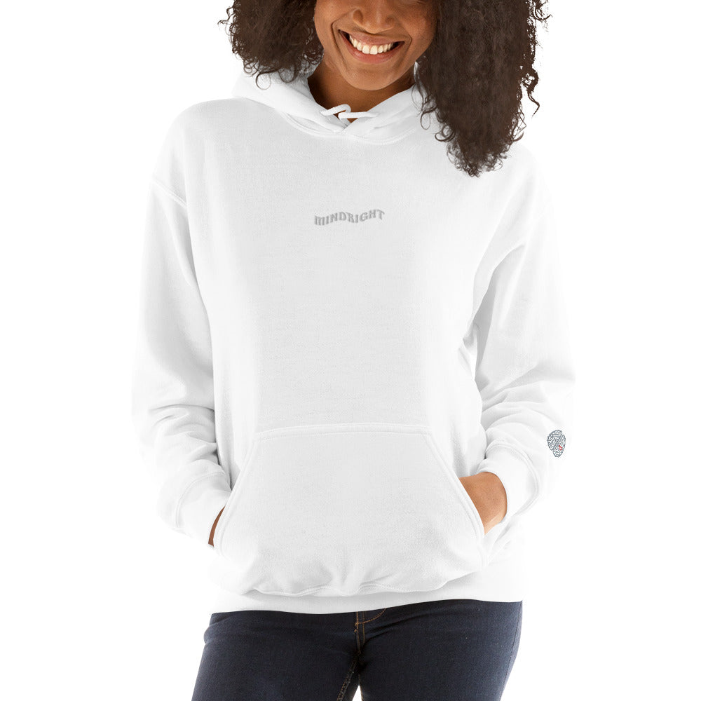 Get Your Mindright Wave Hoodie - White Unisex