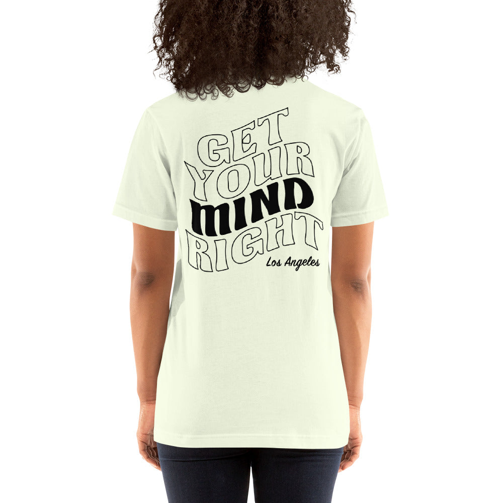 Get Your Mindright Wave Tee - Citron Unisex