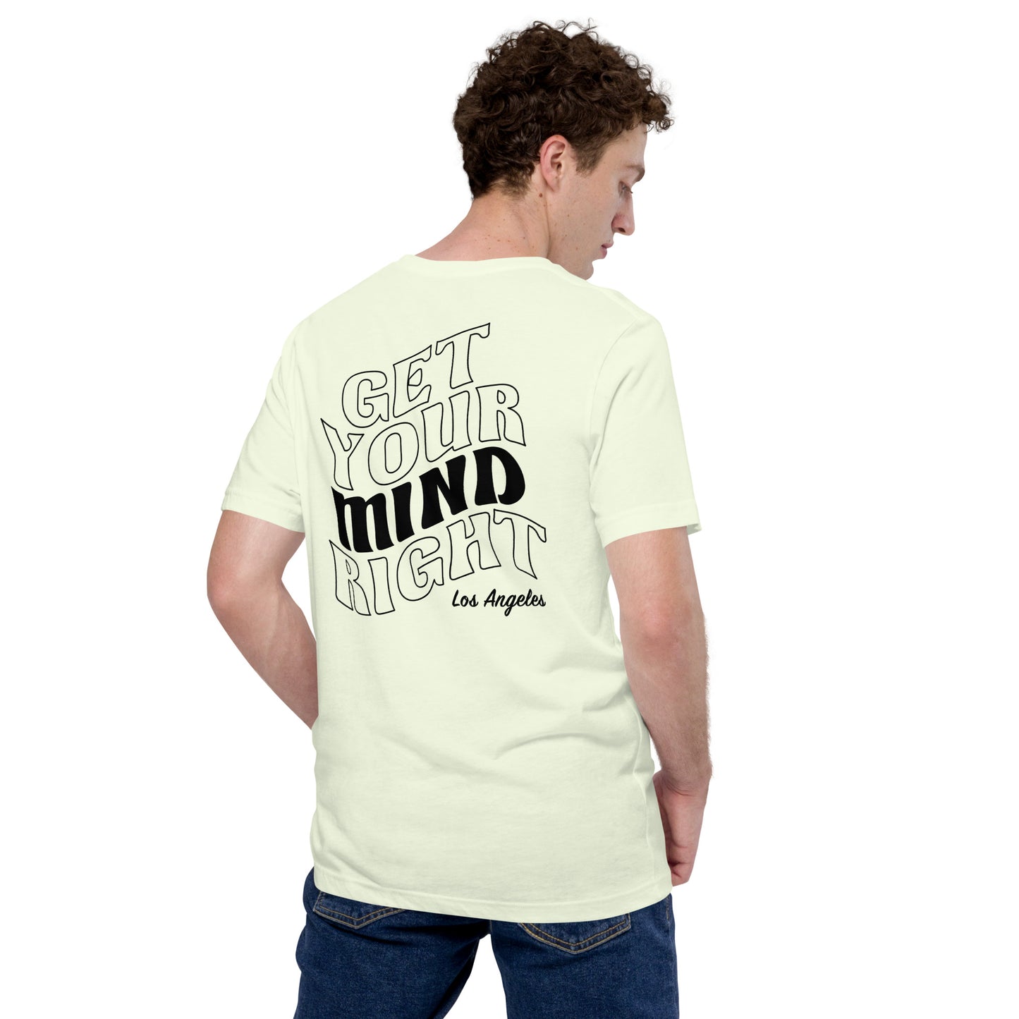 Get Your Mindright Wave Tee - Citron Unisex