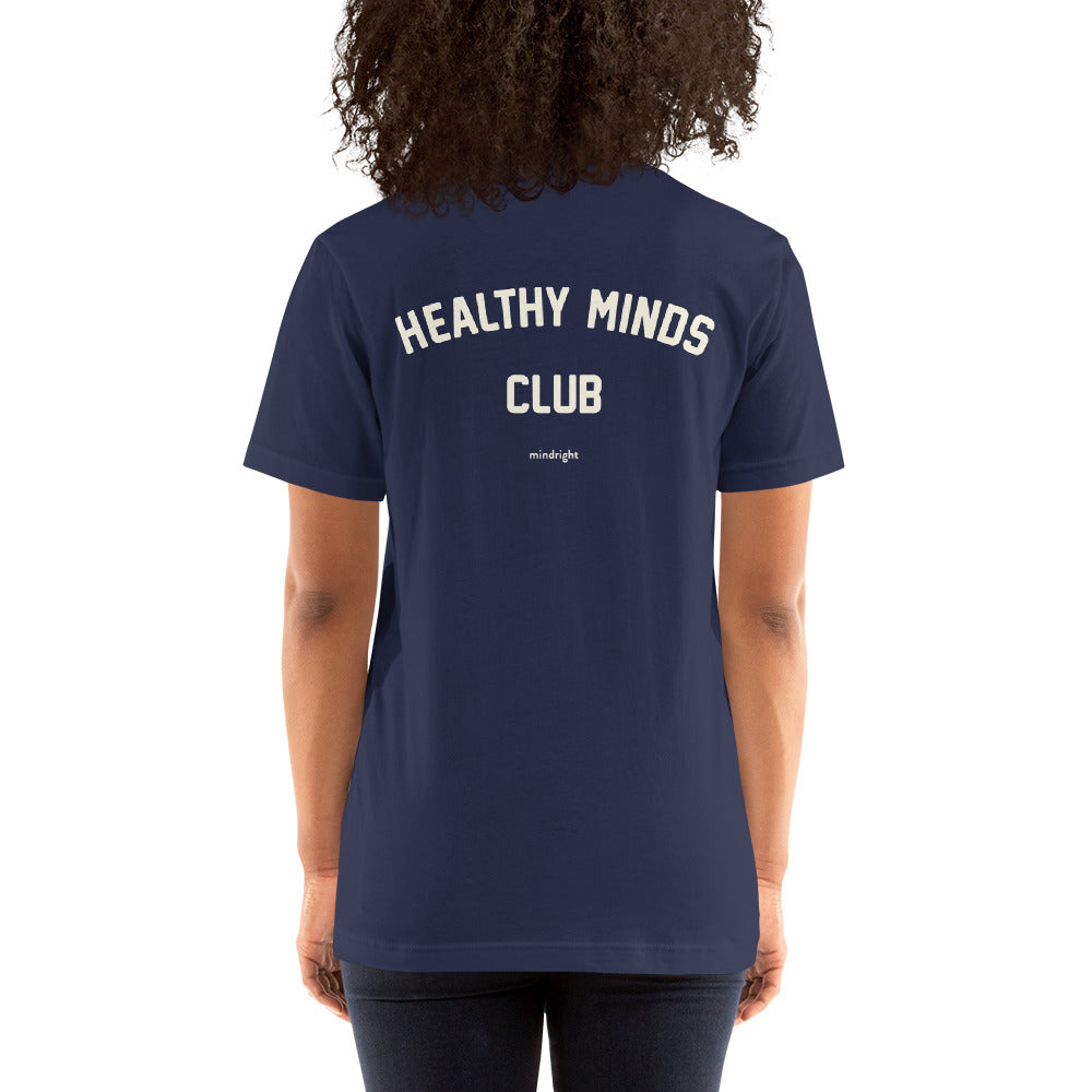 Healthy Minds Club Member Tee - Navy Unisex