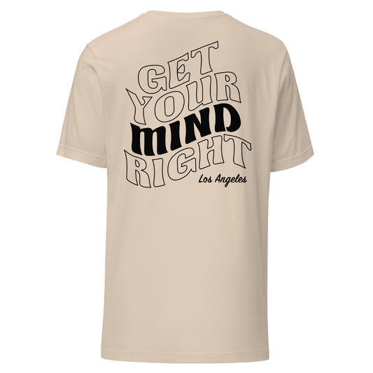 Get Your Mindright Wave Tee - Soft Cream Unisex